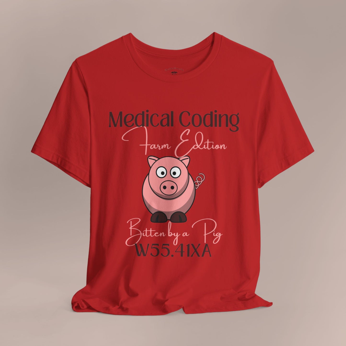 Bitten by a Pig ICD-10 Medical Humor T-Shirt