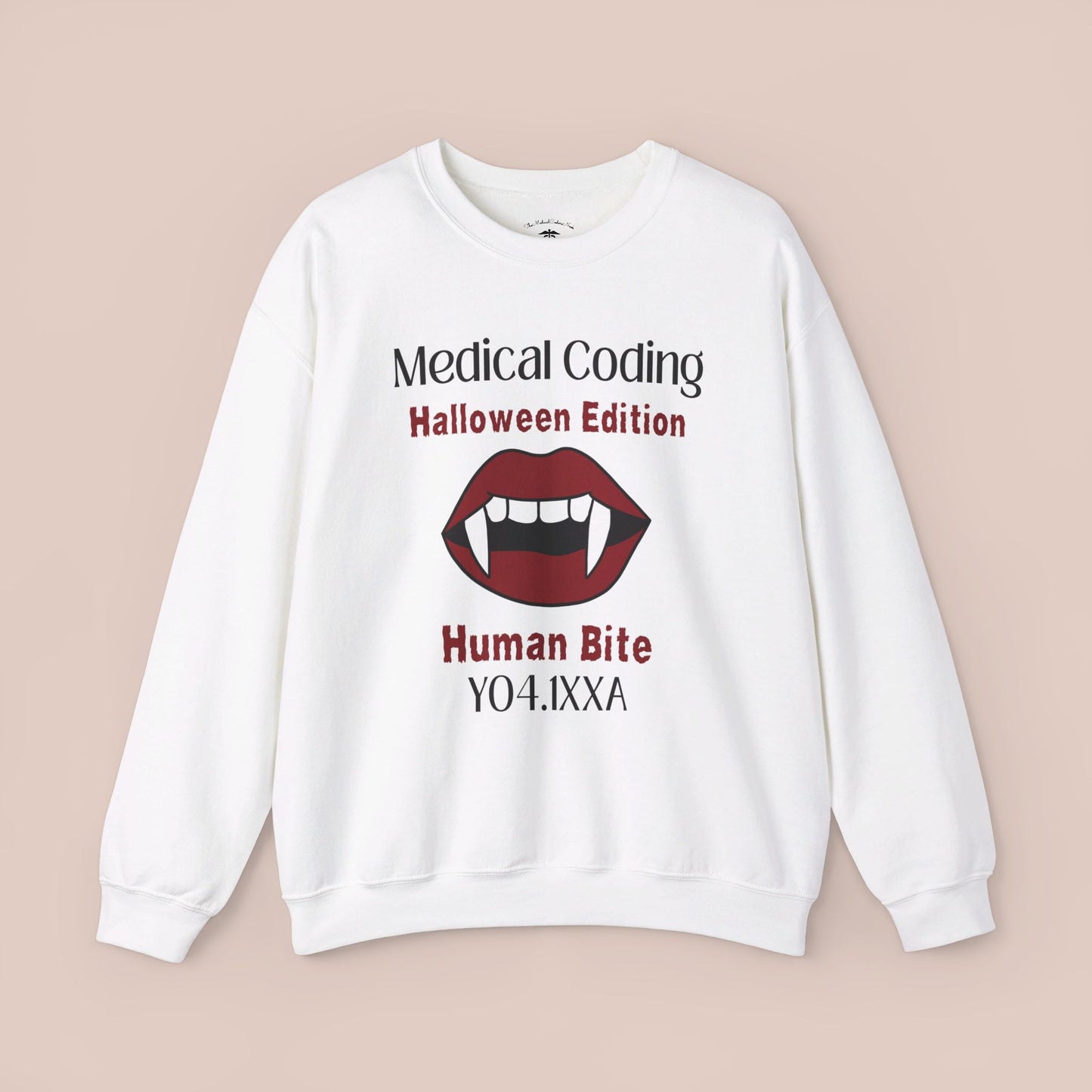 Halloween Human Bite Holiday ICD-10 Medical Humor Sweatshirt