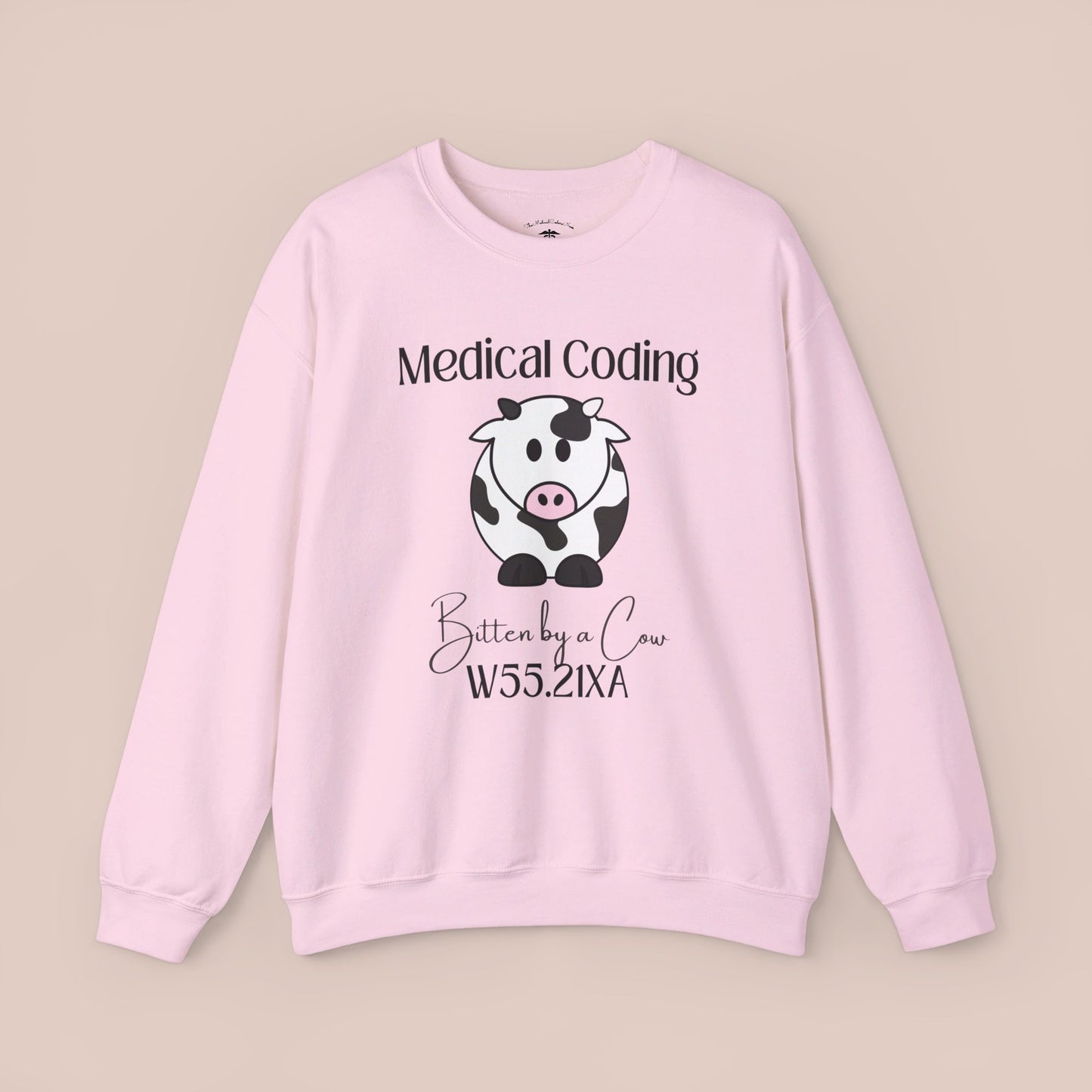 Bitten by a Cow ICD-10 Medical Humor NE Sweatshirt