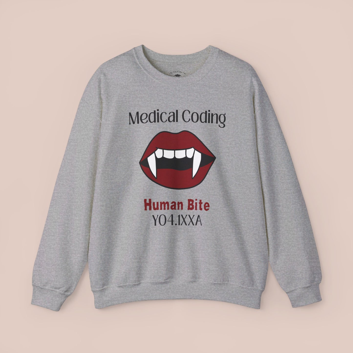 Halloween Human Bite Holiday ICD-10 Medical Humor NE Sweatshirt