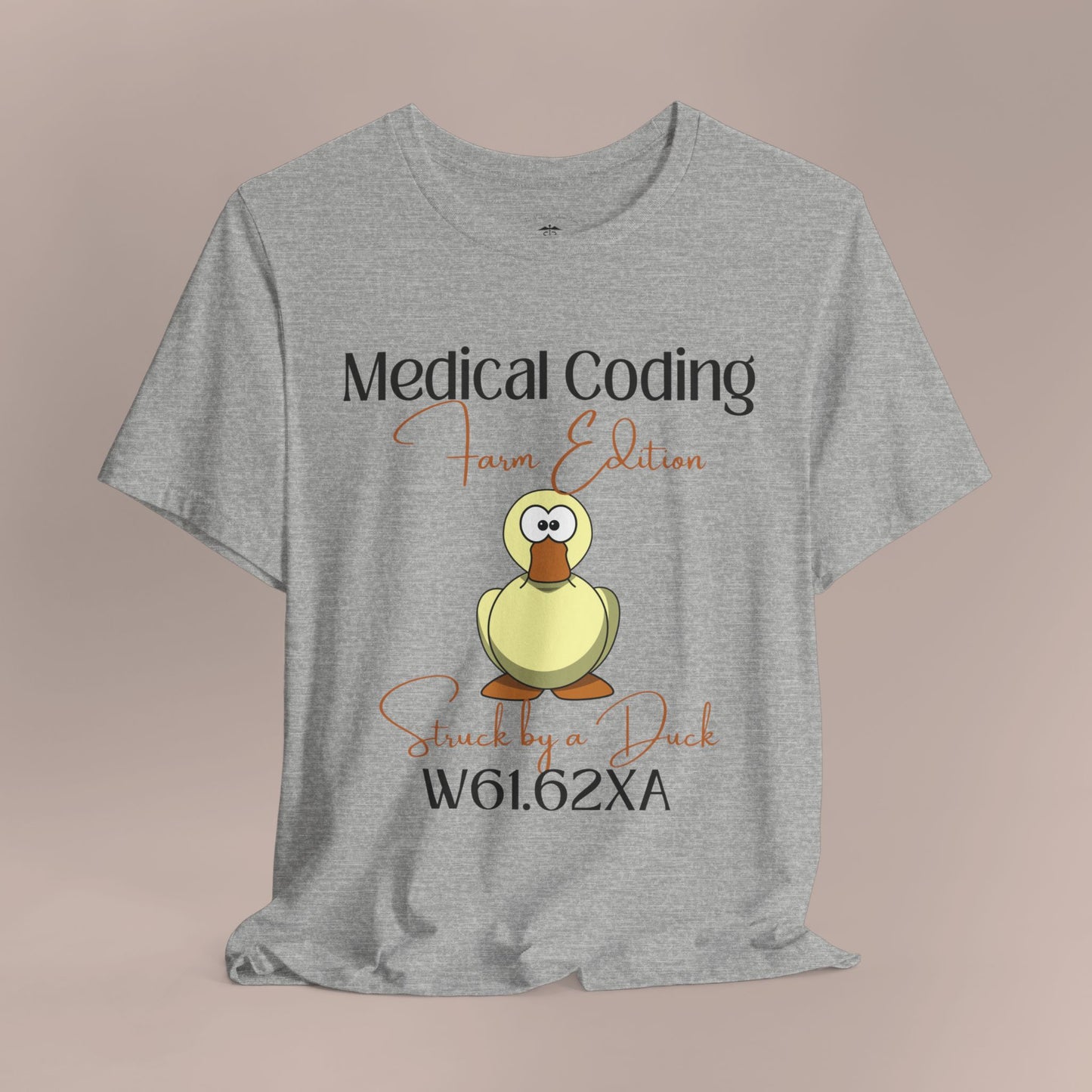 Struck by a Duck ICD-10 Medical Humor T-Shirt