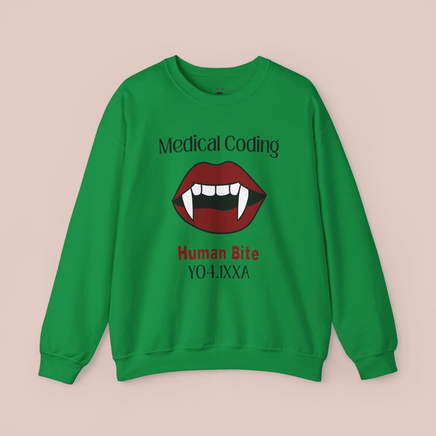 Halloween Human Bite Holiday ICD-10 Medical Humor NE Sweatshirt