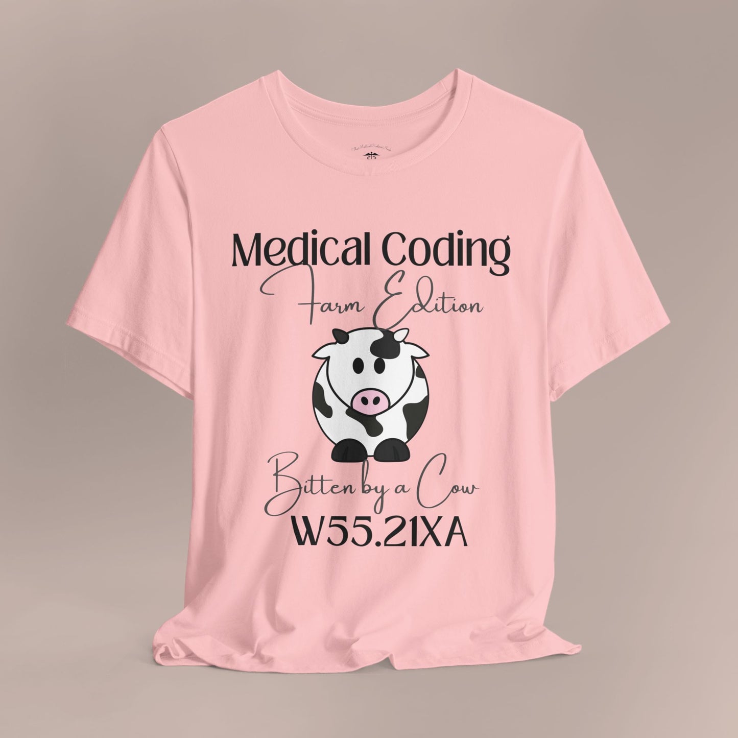 Bitten by a Cow ICD-10 Medical Humor T-Shirt