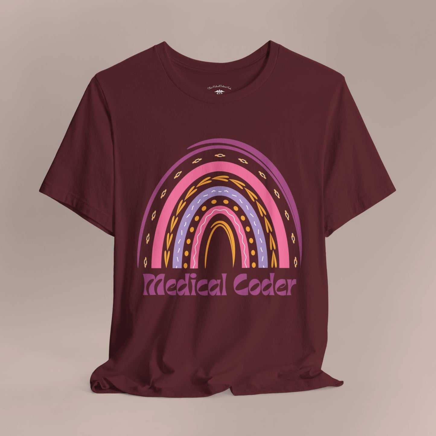 Boho Rainbow Medical Coder T-Shirt