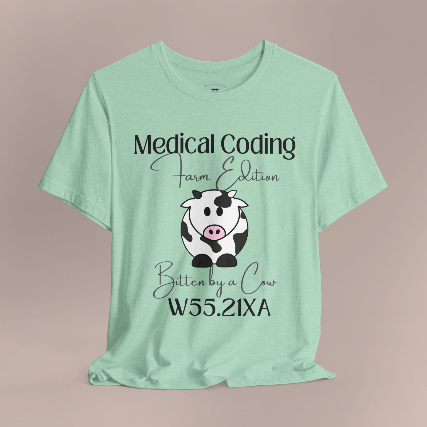 Bitten by a Cow ICD-10 Medical Humor T-Shirt