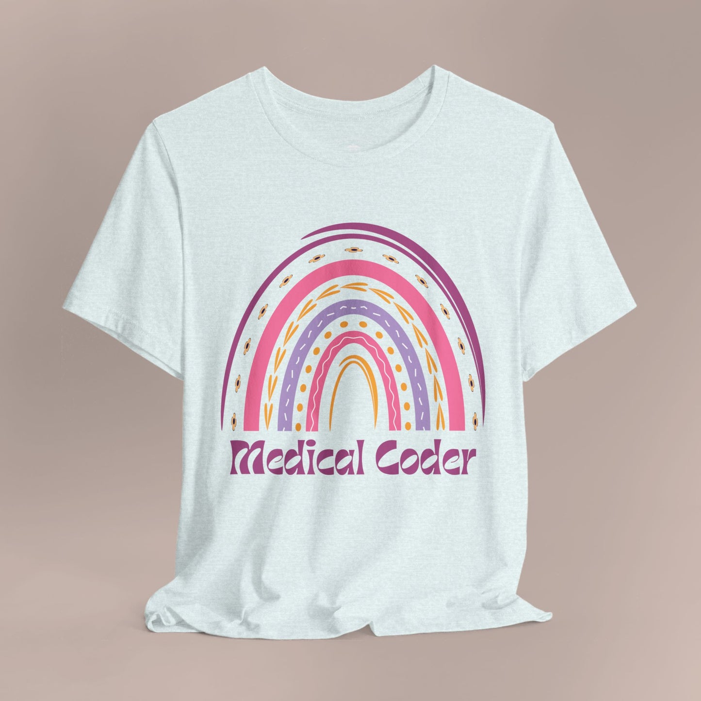 Boho Rainbow Medical Coder T-Shirt