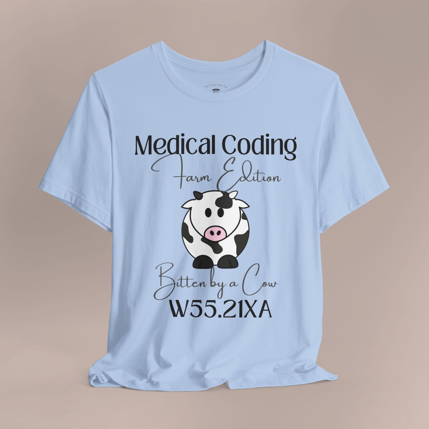 Bitten by a Cow ICD-10 Medical Humor T-Shirt