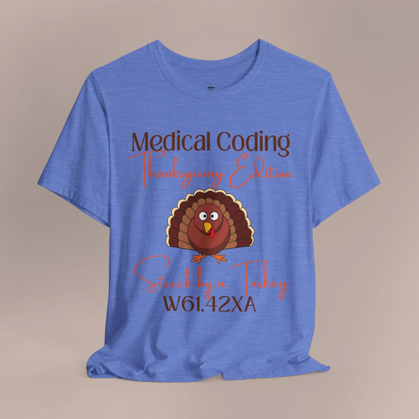 Thanksgiving Struck by a Turkey Holiday ICD-10 Medical Humor T-Shirt