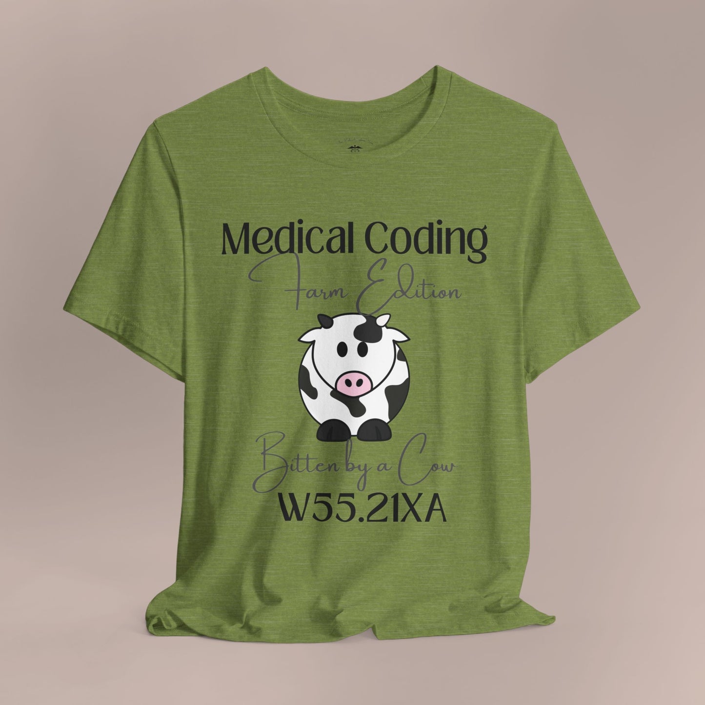 Bitten by a Cow ICD-10 Medical Humor T-Shirt