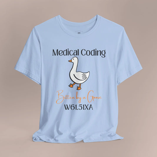 Bitten by a Goose ICD-10 Medical Humor NE T-Shirt