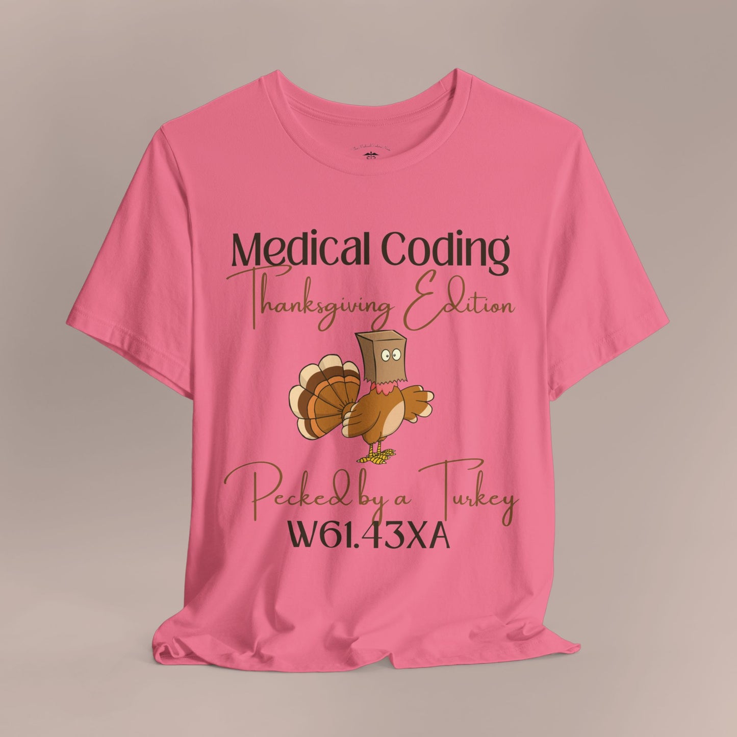 Thanksgiving Pecked by a Turkey Holiday ICD-10 Medical Humor DF T-Shirt