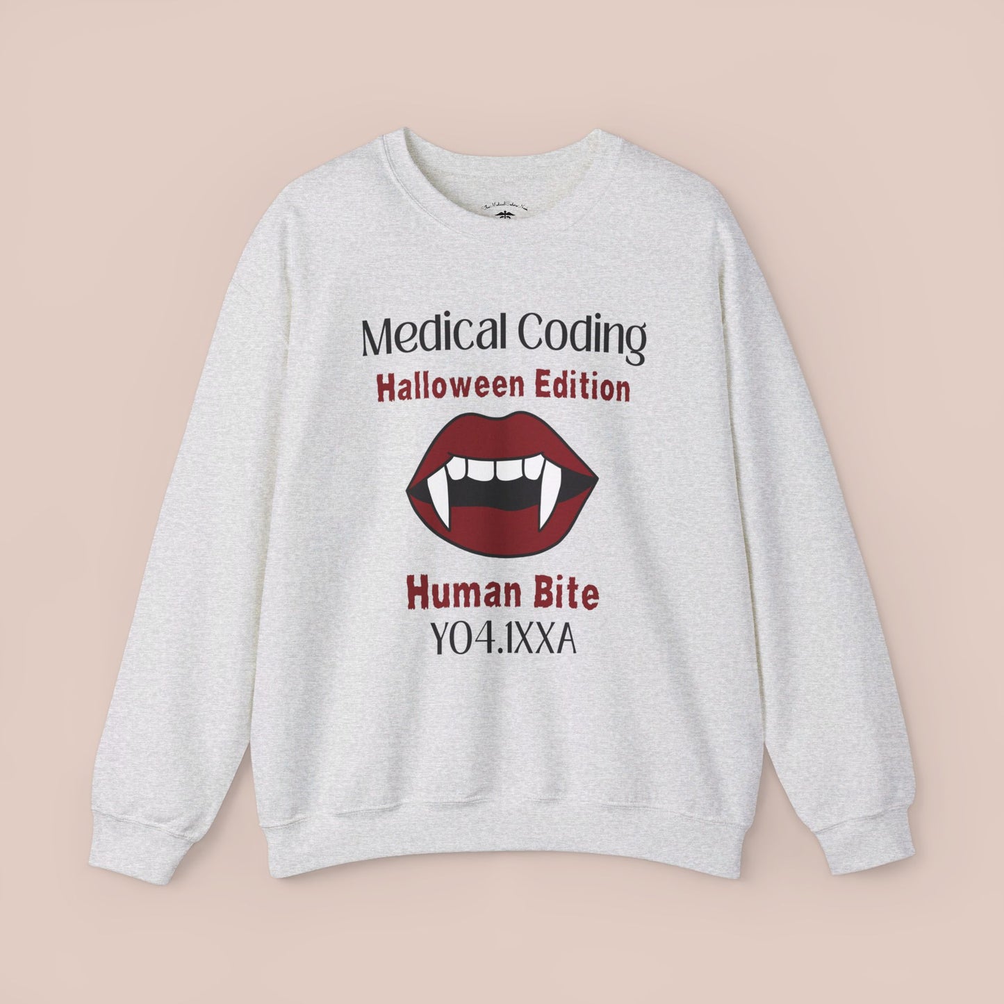 Halloween Human Bite Holiday ICD-10 Medical Humor Sweatshirt