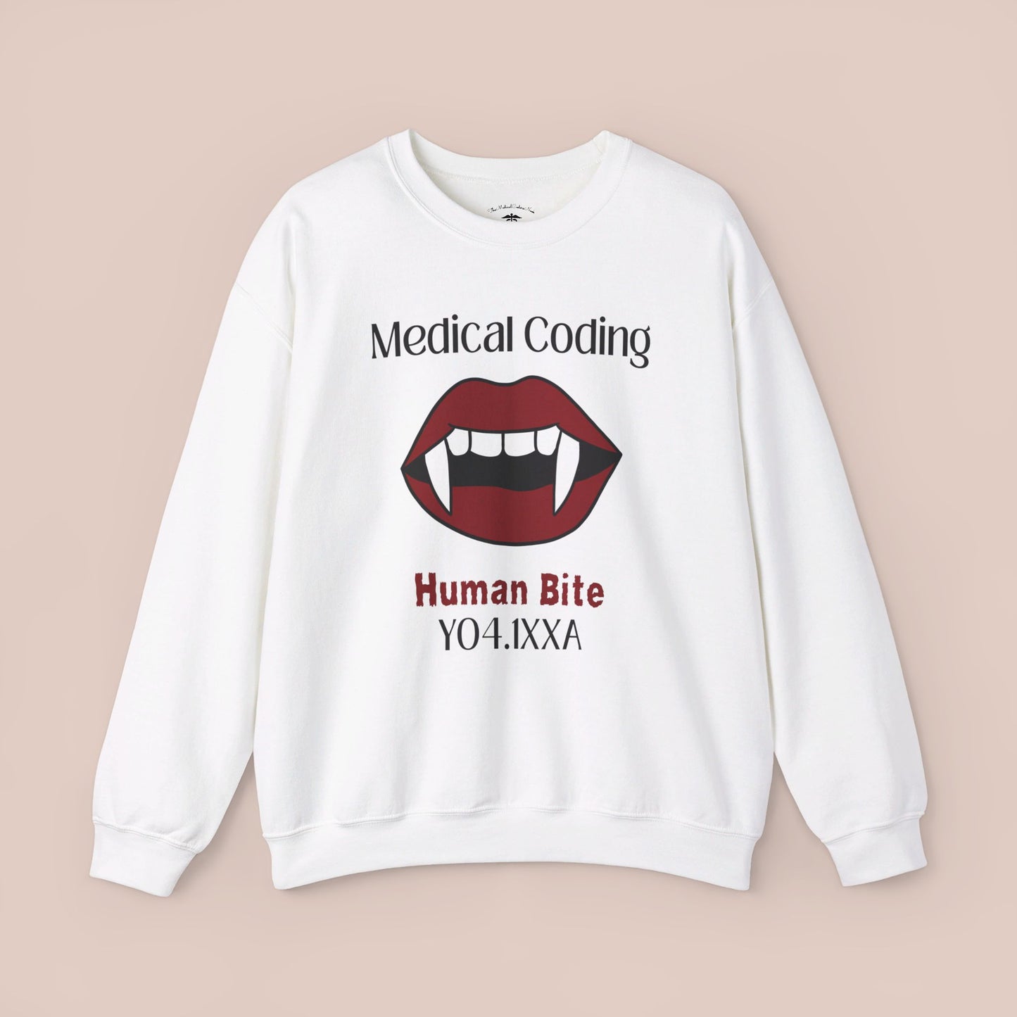 Halloween Human Bite Holiday ICD-10 Medical Humor NE Sweatshirt