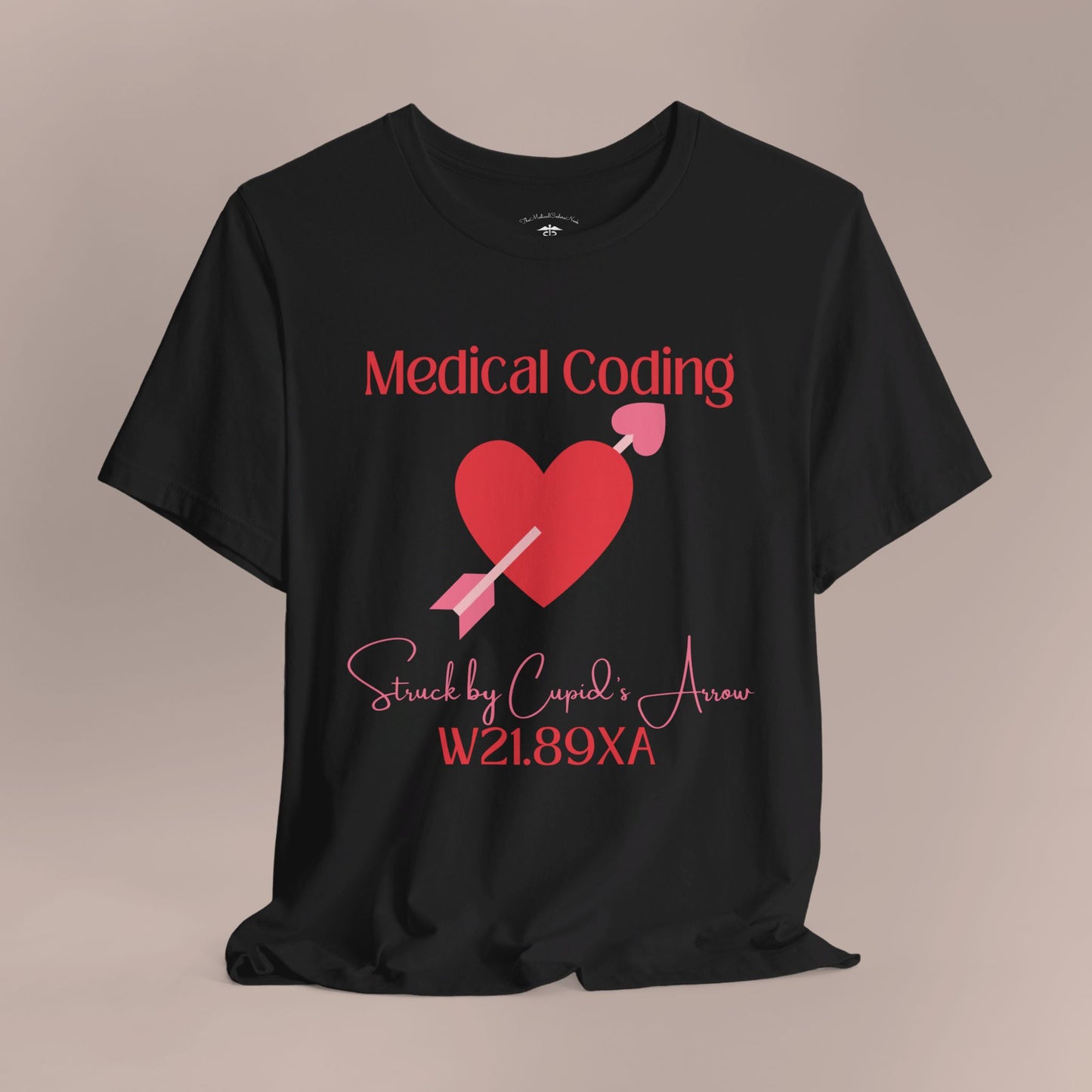 Valentine's Struck by Cupid's Arrow Holiday ICD-10 Medical Humor NE T-Shirt