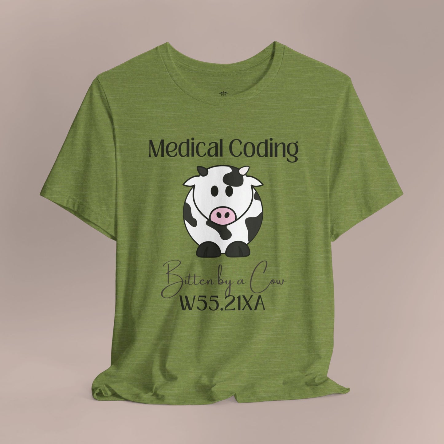 Bitten by a Cow ICD-10 Medical Humor NE T-Shirt