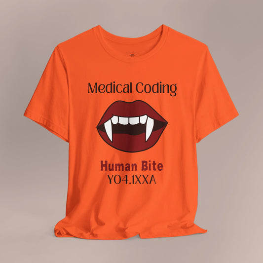 Halloween Human Bite Holiday ICD-10 Medical Humor NE T-Shirt