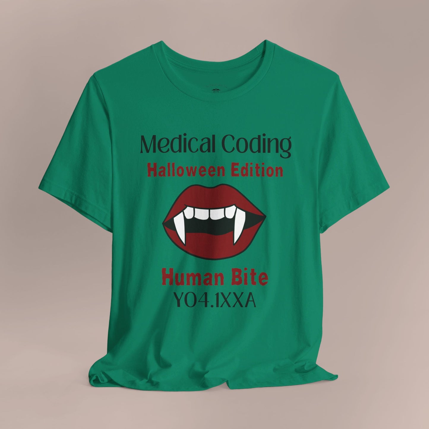 Halloween Human Bite Holiday ICD-10 Medical Humor T-Shirt