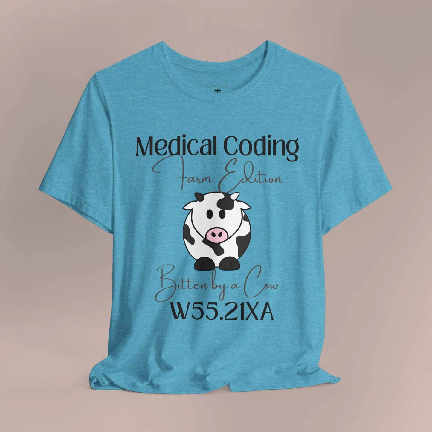 Bitten by a Cow ICD-10 Medical Humor T-Shirt