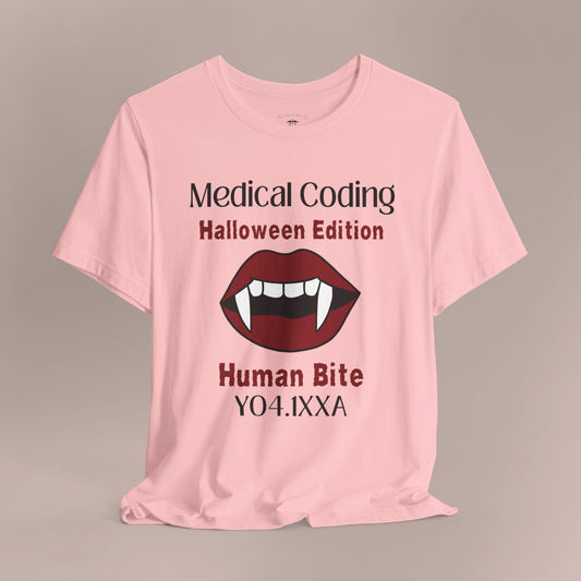 Halloween Human Bite Holiday ICD-10 Medical Humor T-Shirt