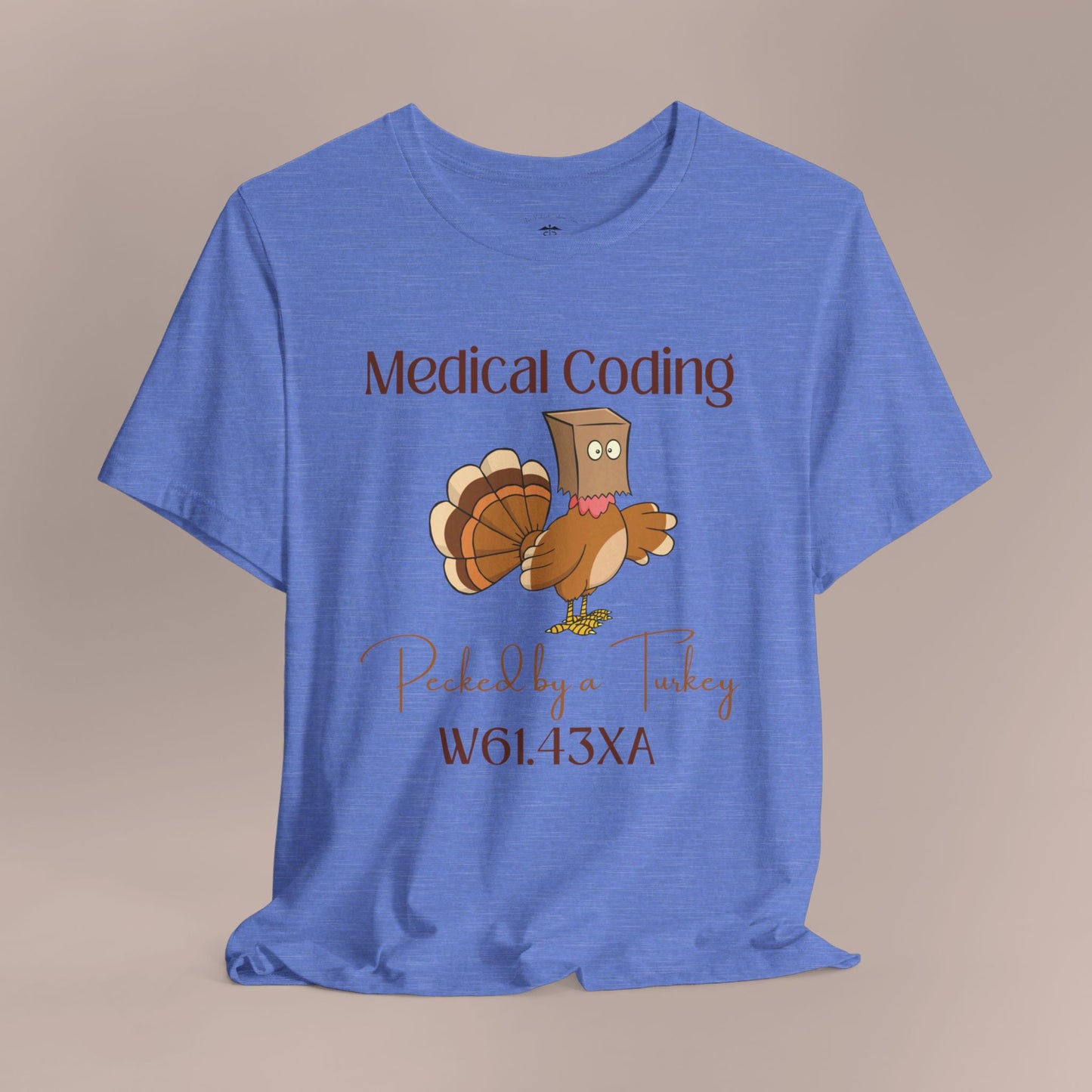 Thanksgiving Pecked by a Turkey Holiday ICD-10 Medical Humor DF NE T-Shirt