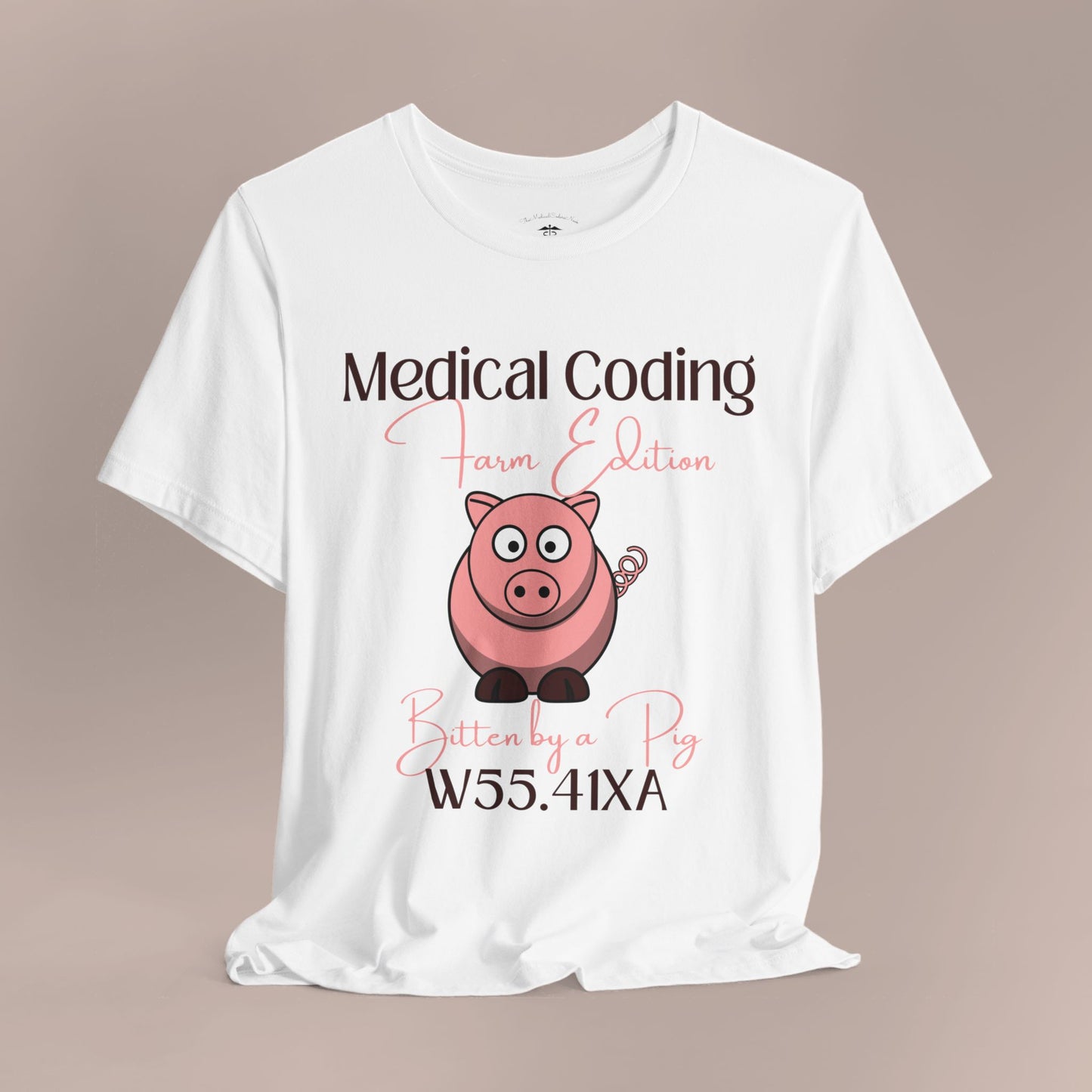 Bitten by a Pig ICD-10 Medical Humor T-Shirt