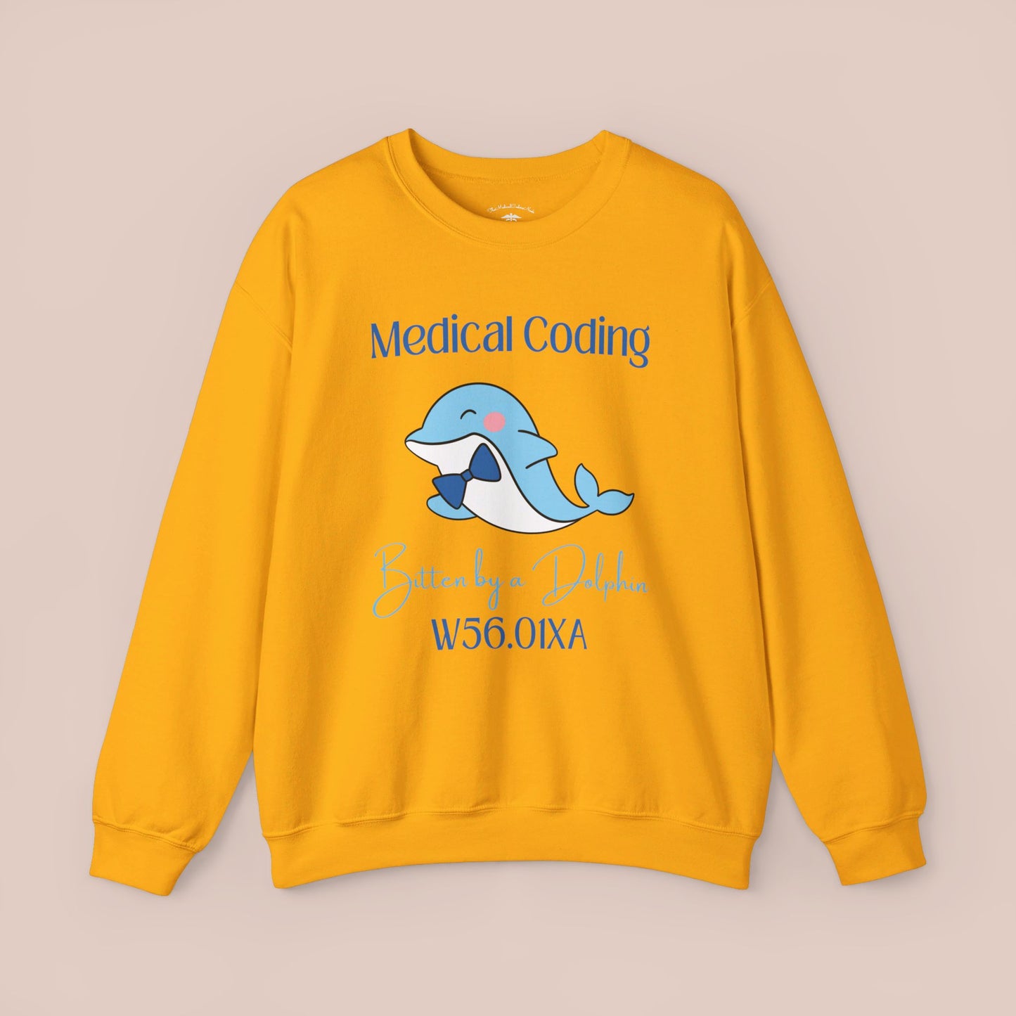 Bitten by a Dolphin ICD-10 Medical Humor NE Sweatshirt