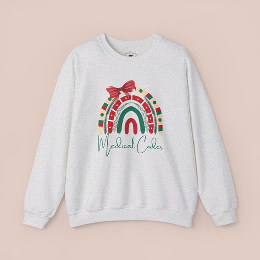 Christmas Rainbow Medical Coder Holiday Sweatshirt