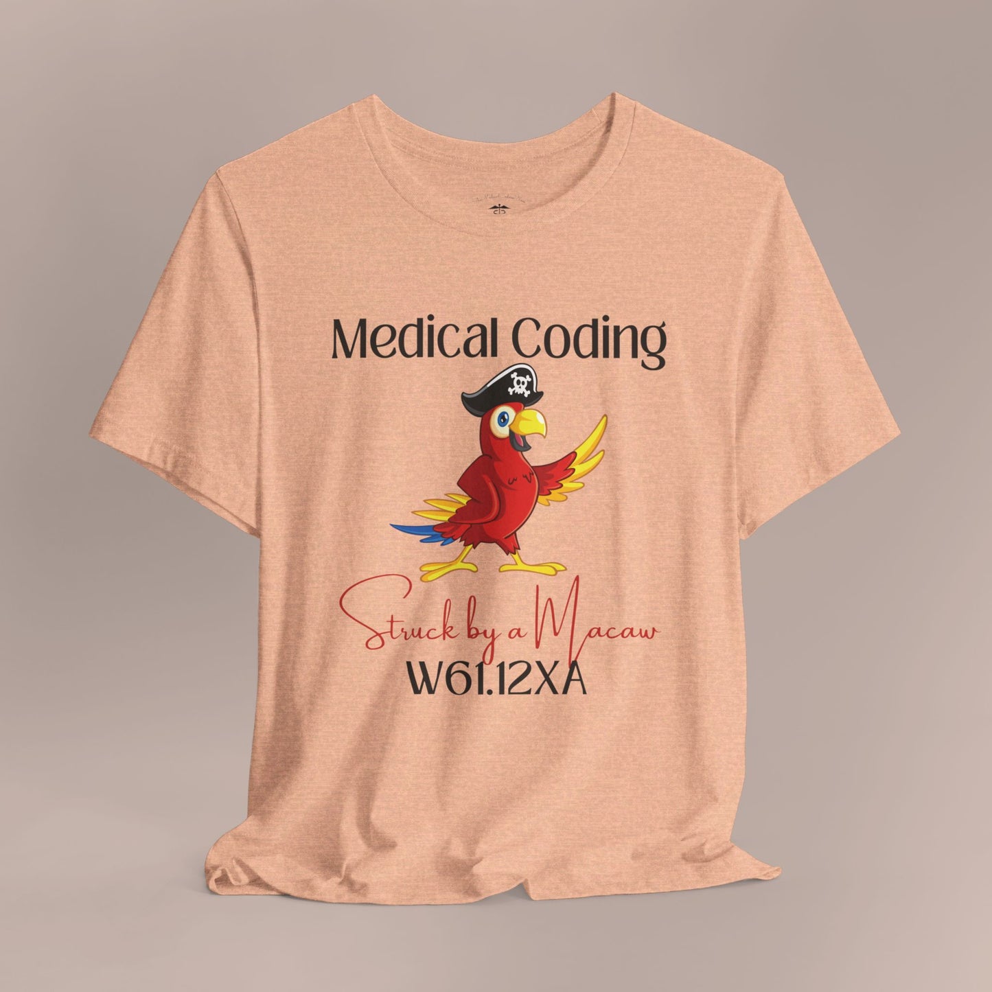 Struck by a Macaw ICD-10 Medical Humor NE T-Shirt