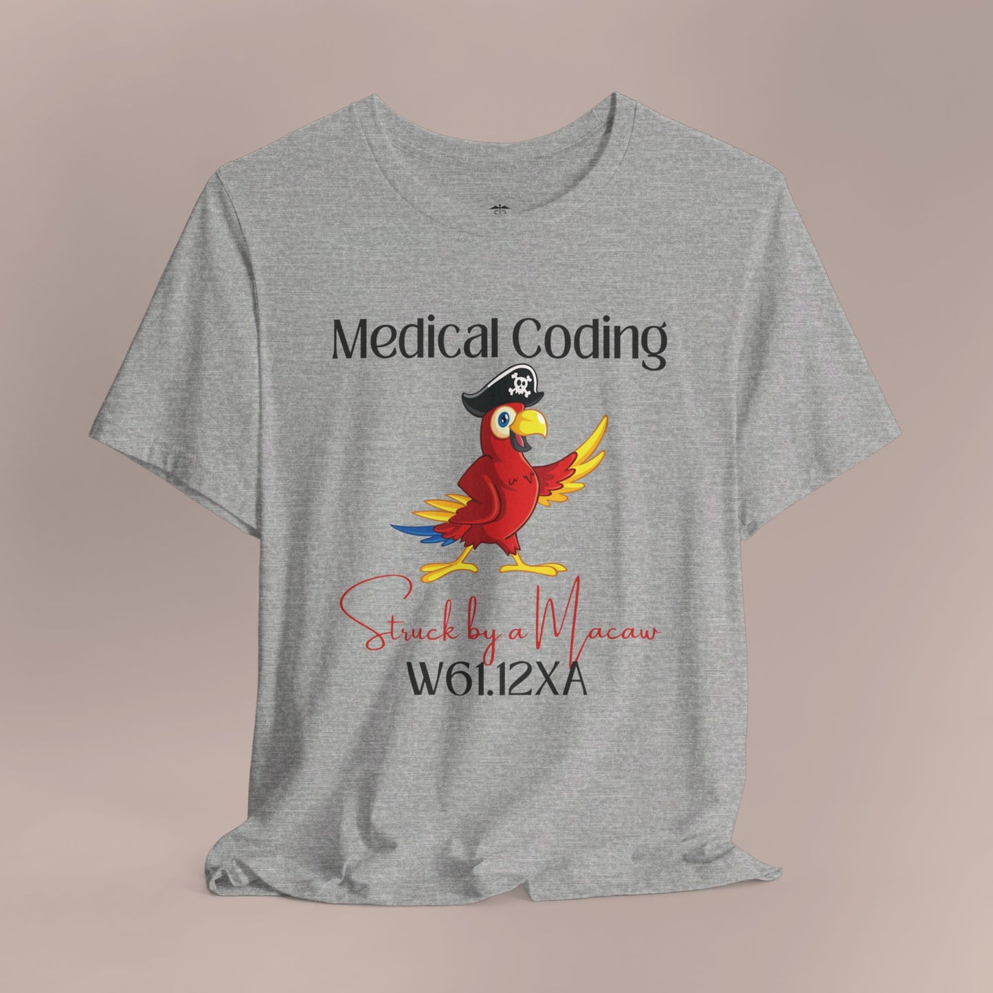 Struck by a Macaw ICD-10 Medical Humor NE T-Shirt