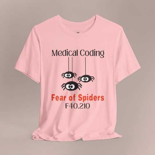 Halloween Fear of Spiders Holiday ICD-10 Medical Humor NE T-Shirt