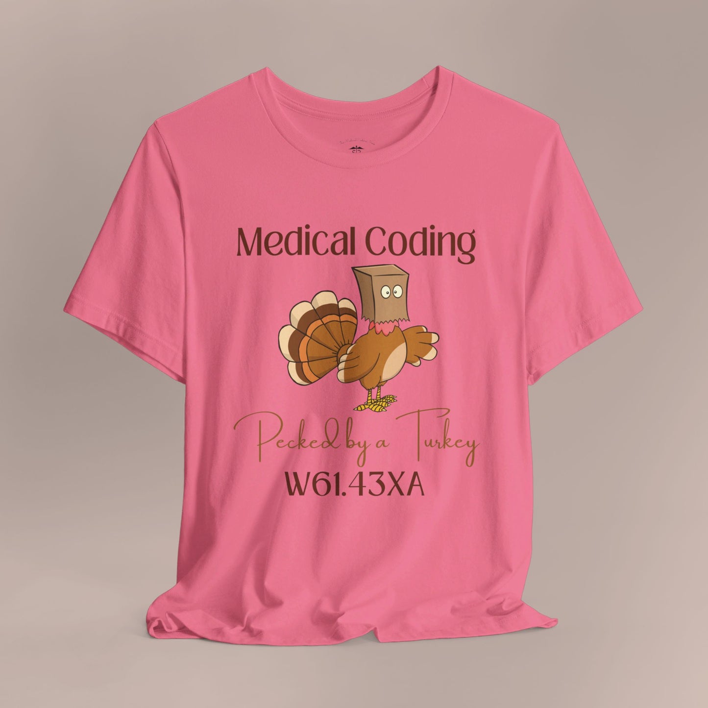 Thanksgiving Pecked by a Turkey Holiday ICD-10 Medical Humor DF NE T-Shirt