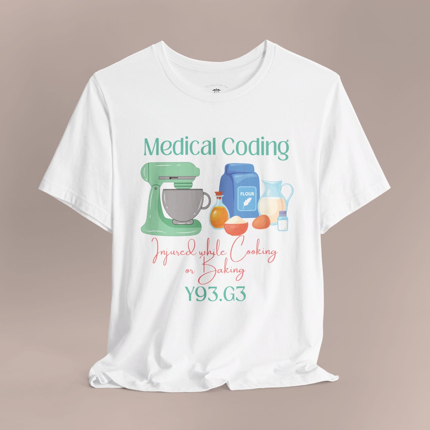 Injured While Cooking or Baking ICD-10 Medical Humor NE T-Shirt