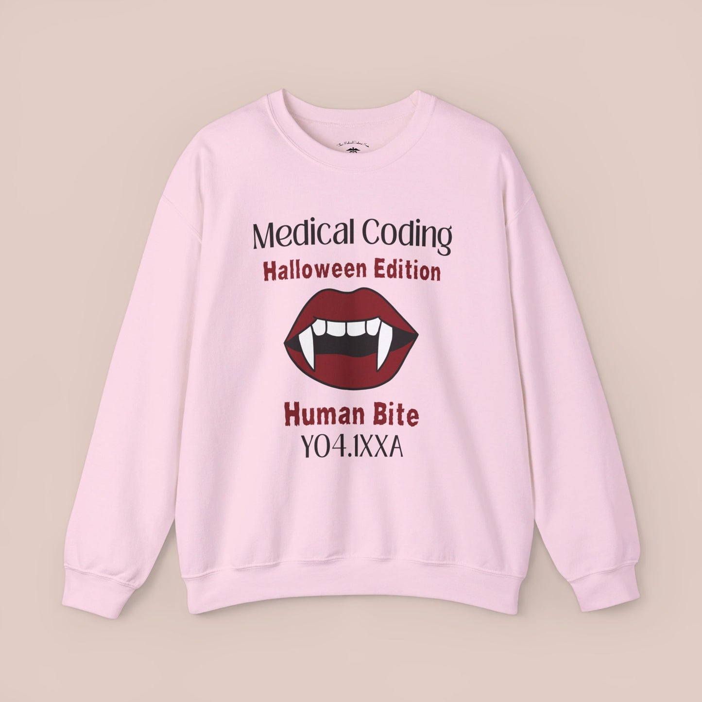 Halloween Human Bite Holiday ICD-10 Medical Humor Sweatshirt