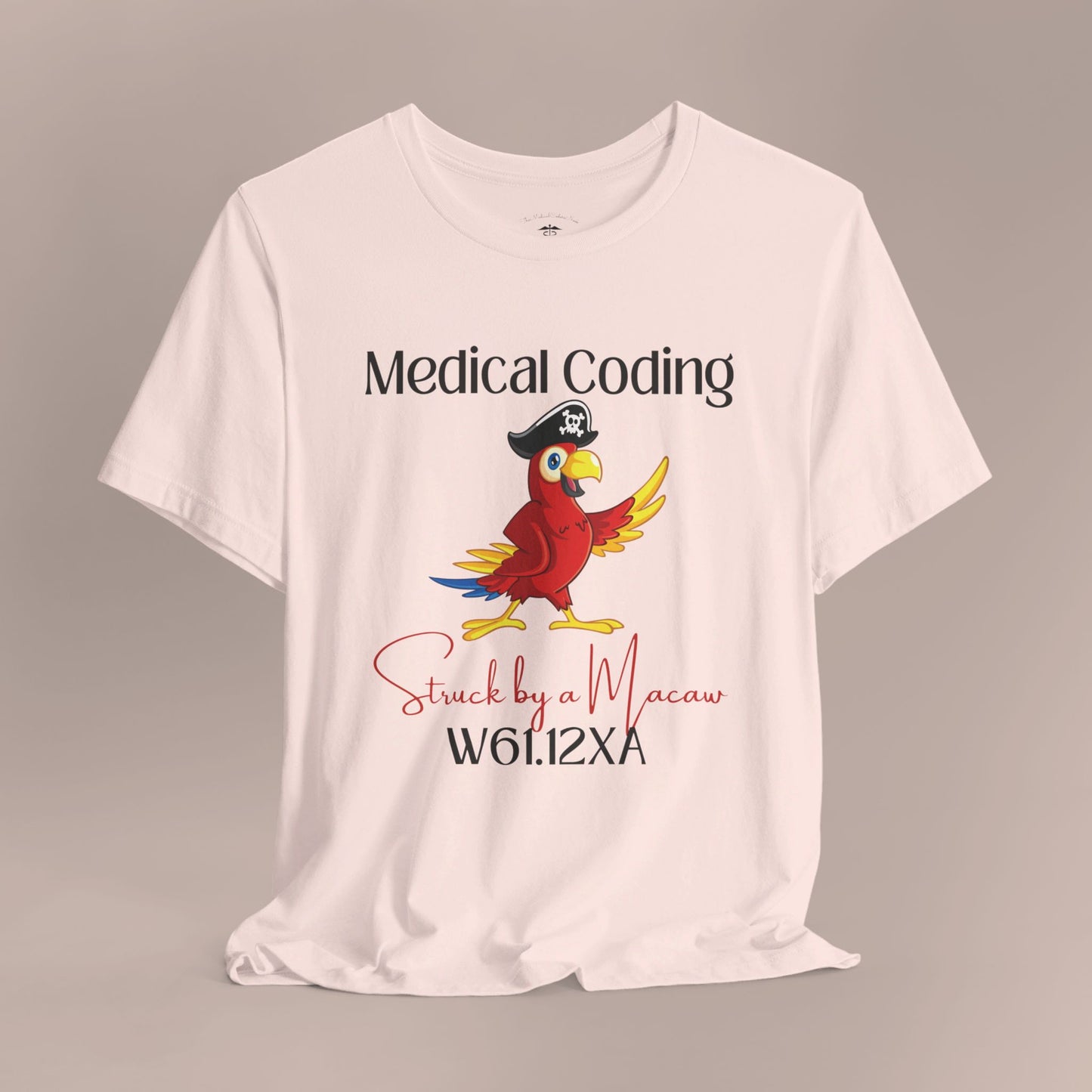 Struck by a Macaw ICD-10 Medical Humor NE T-Shirt