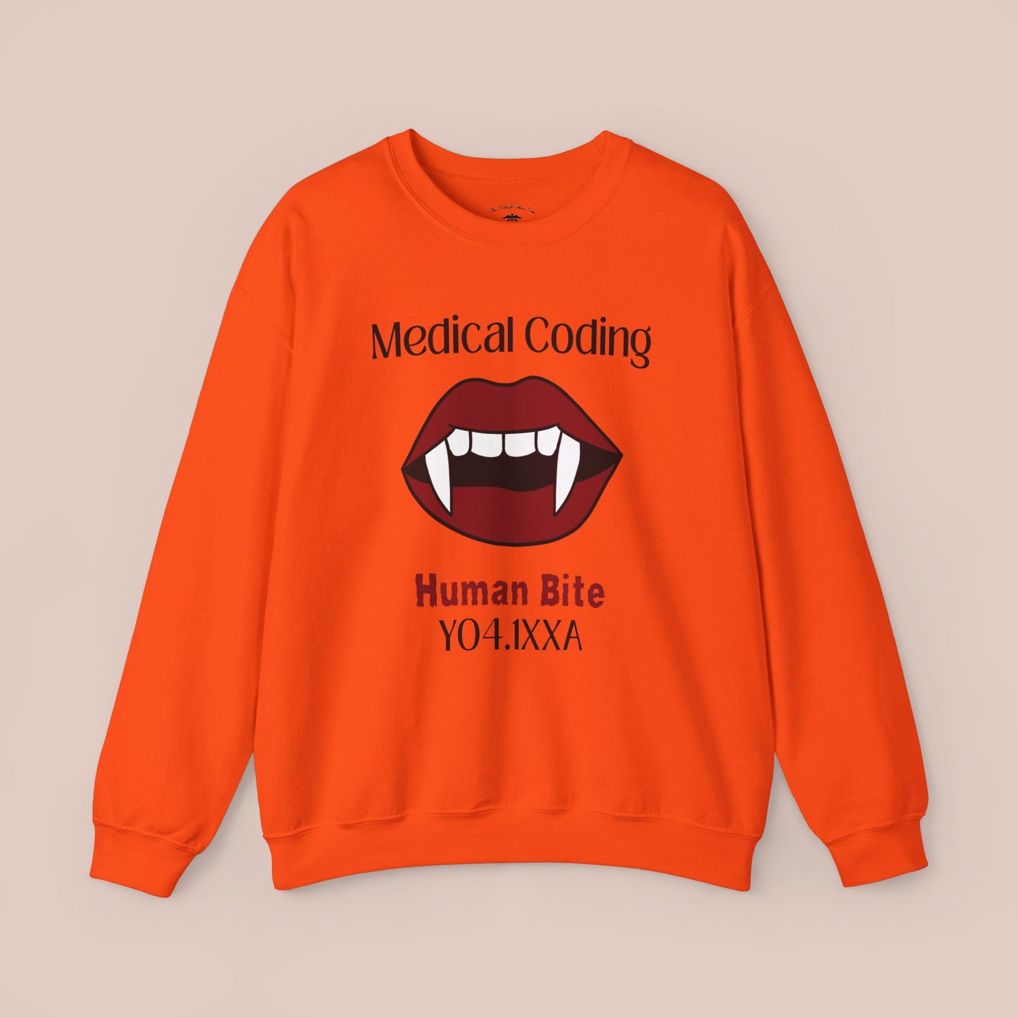 Halloween Human Bite Holiday ICD-10 Medical Humor NE Sweatshirt