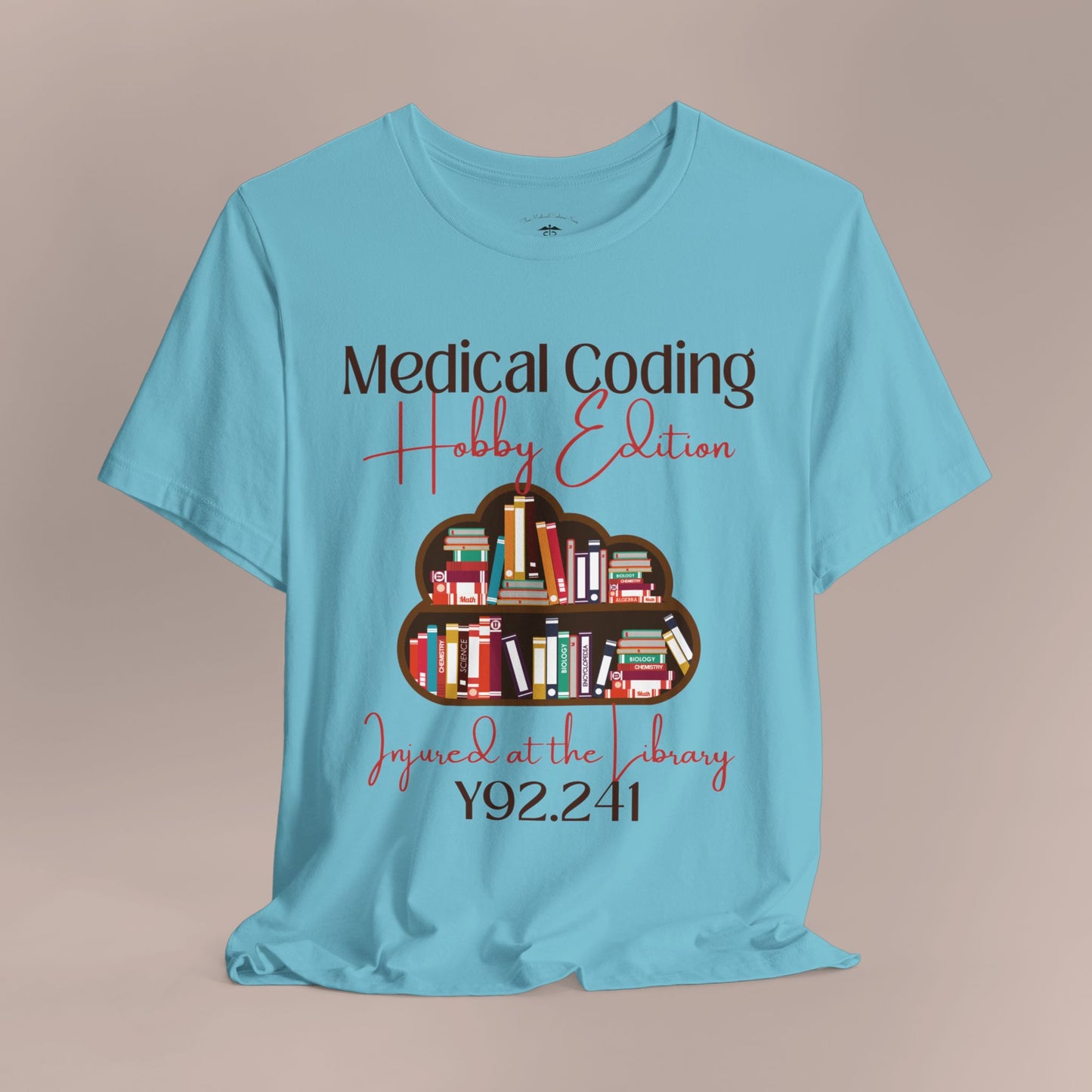 Injured at the Library ICD-10 Medical Humor T-Shirt