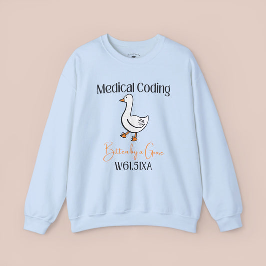 Bitten by a Goose ICD-10 Medical Humor NE Sweatshirt