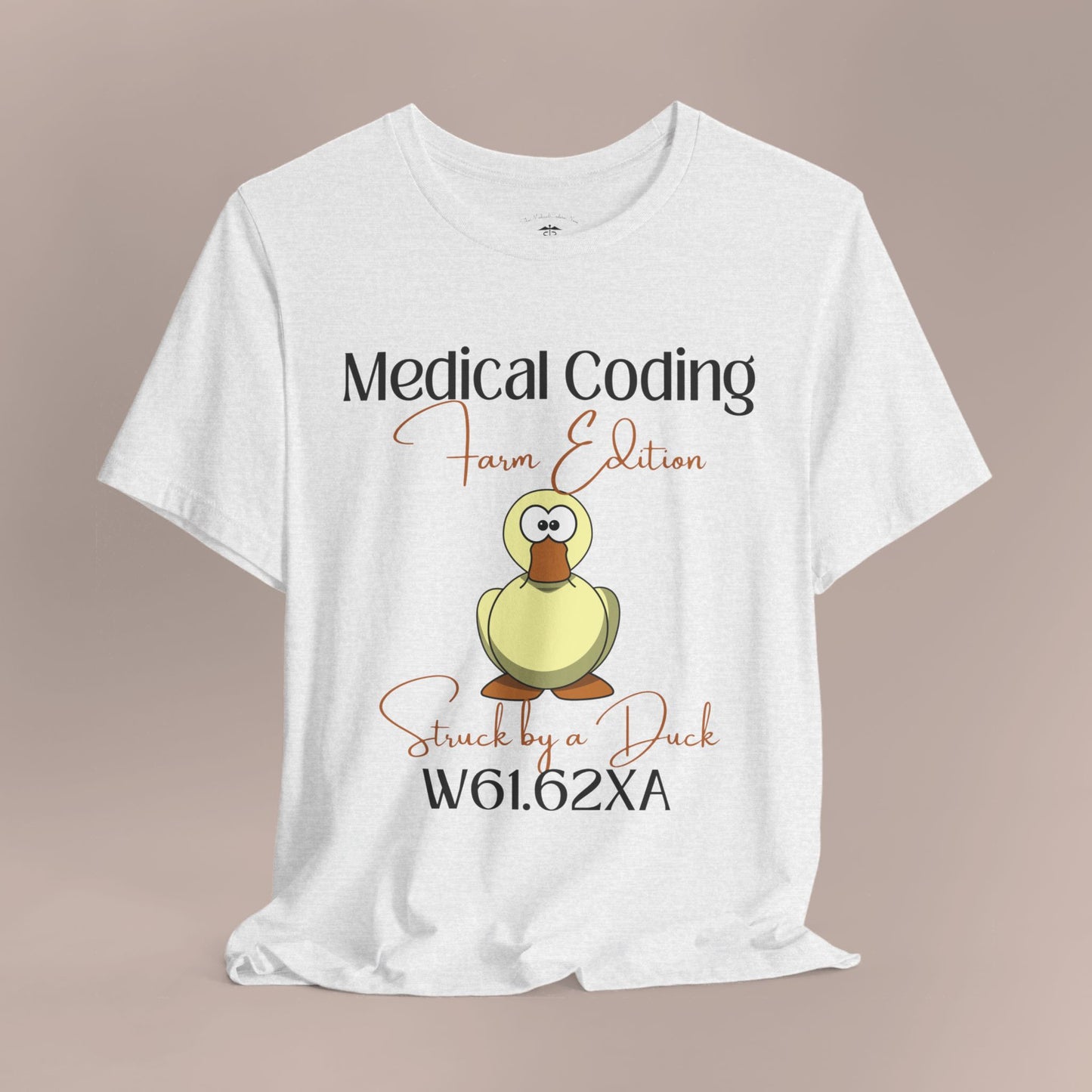 Struck by a Duck ICD-10 Medical Humor T-Shirt